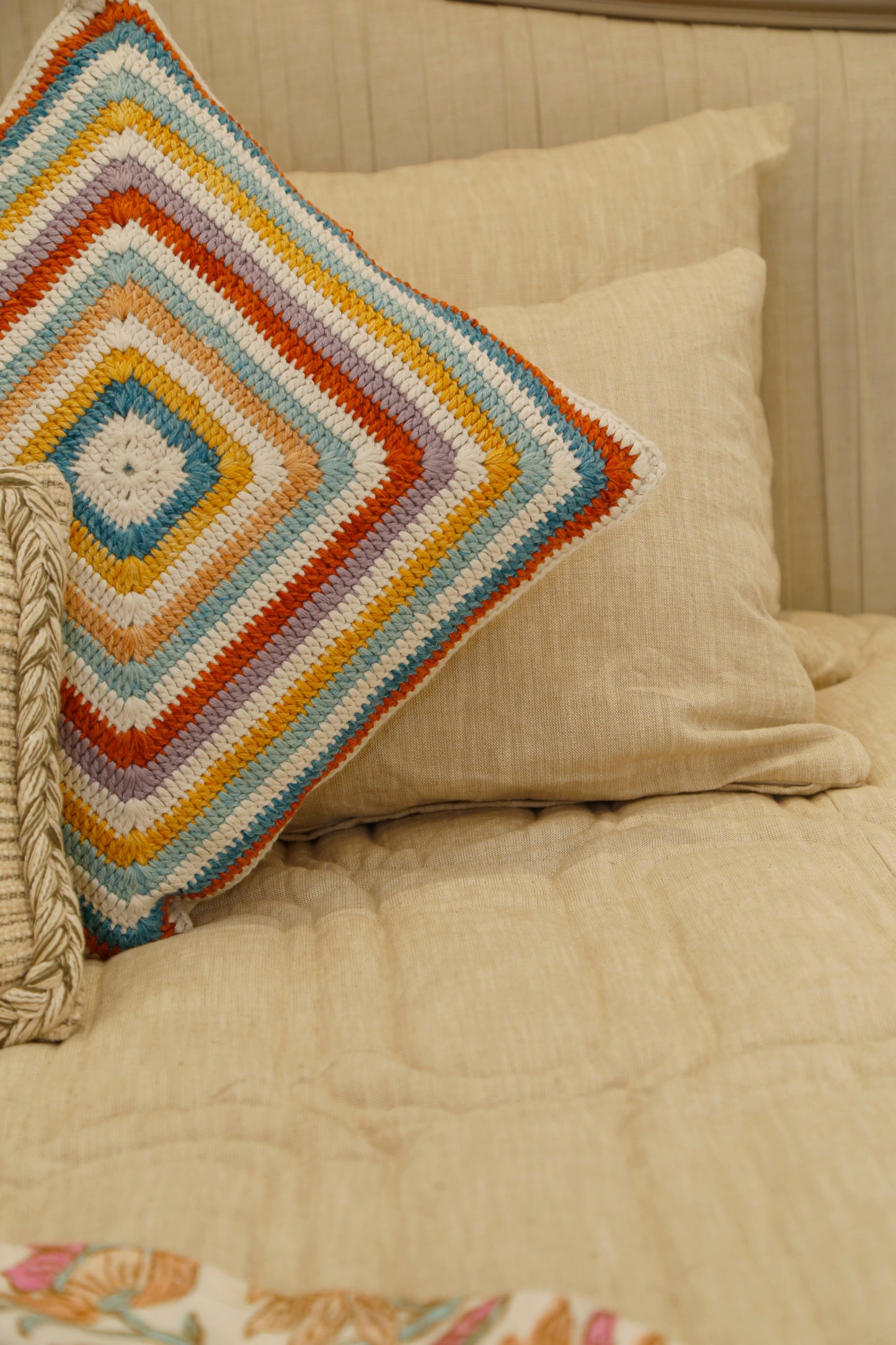 RUSTIC CHARM ( 1- king size bedcover, 2-pillow covers)