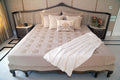 THE TAJ STORY ( PURE COTTON LINEN EMBROIDED BEDSHEET WTH TWO PILLOW COVERS )