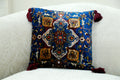 Persian Velvet Carpet-Print Cushion — 18x18"