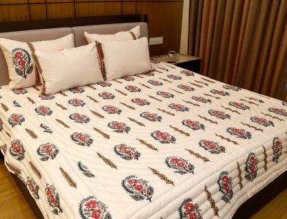 DREAMSCAPE (  king size reversable bedcover with, 4-pillow covers)