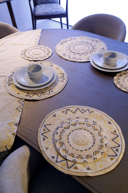 Anaya Aura Geometric Table Runner