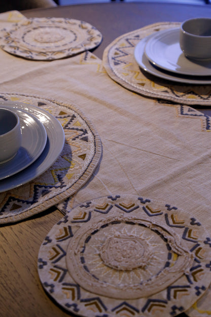 Anaya Aura Geometric Table Runner