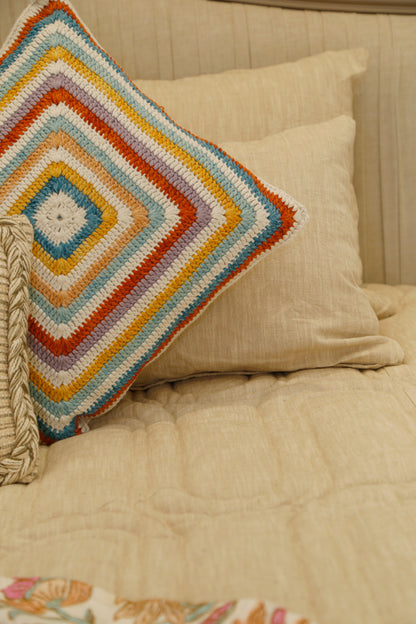 RUSTIC CHARM ( 1- king size bedcover, 2-pillow covers)