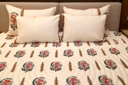 DREAMSCAPE (  king size reversable bedcover with, 4-pillow covers)