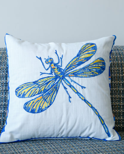 Fierfly Printed Butterfly Cushion — 18x18"