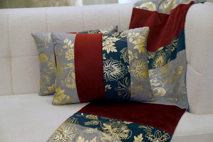 Serenade Gold-Foil Festive Table Runner