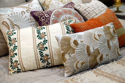 Natural Charm Ornate Medallion Cushion — 18x18"